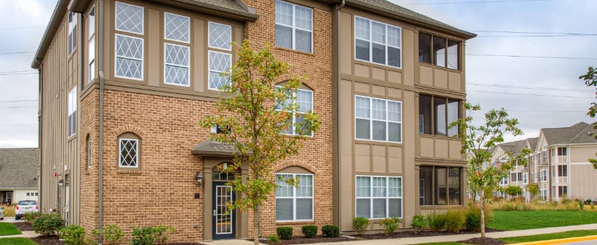 Exterior of a West Lafayette apartment